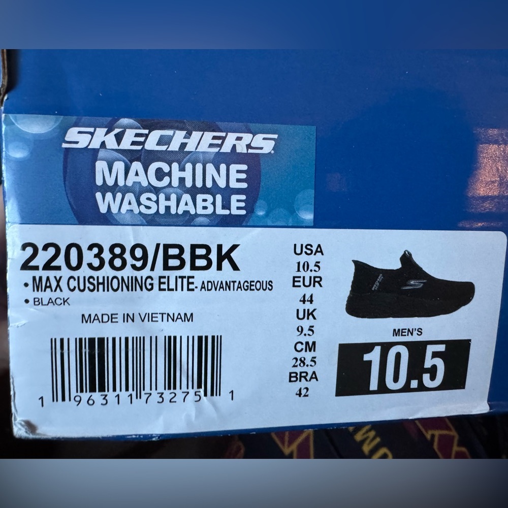 Skechers Slip-ins Max Cushioning Arch Fit Black Men’s Sneaker Size 10.5 - Picture 15 of 15
